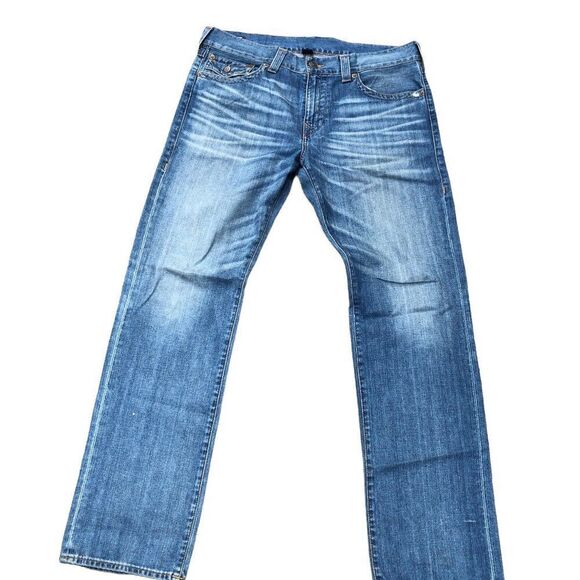 RARE 2016 True Religion Jeans Size 36 DUST CLOUD Blue - Picture 3 of 8